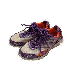 Fila Womens Purple & Orange Athletic Running Shoes Size 6.5 US